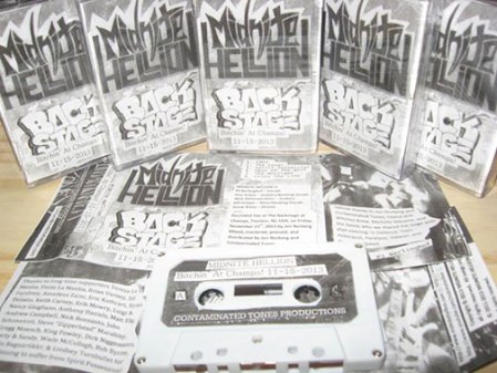 Midnite Hellion - Bitchin' at champs! - cassette promo pic - 2014