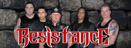 Resistance - promo band pic - logo banner - 2014