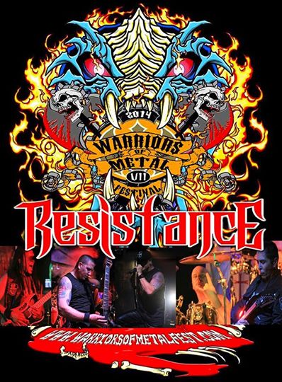 Resistance - Warriors of Metal Fest - promo flyer - 2014
