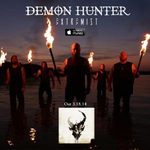 Demon Hunter - Extremist - promo band - album flyer - itunes - 2014