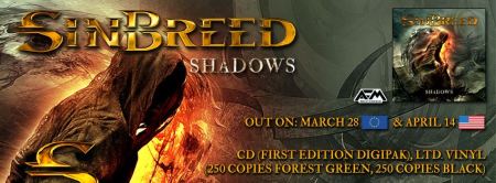 Sinbreed - Shadows - promo album banner - 2014 - #5056