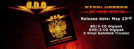 U.D.O. Steelhammer Live From Moscow - promo album banner pic - 2014
