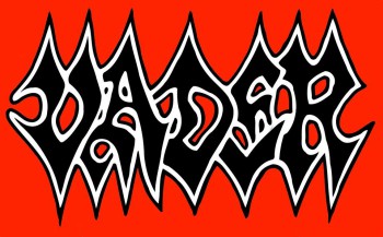 Vader - large classic band logo - red background