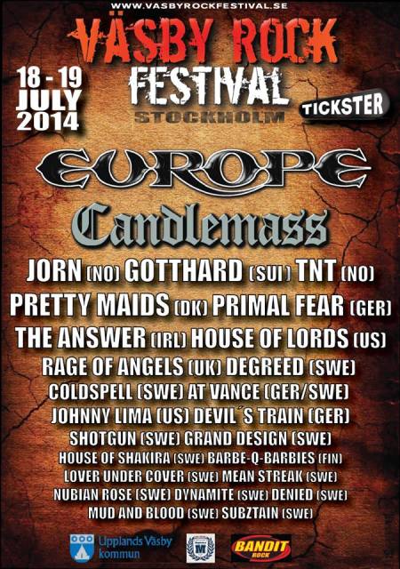Vasby Rock Festival - 2014 - promo flyer
