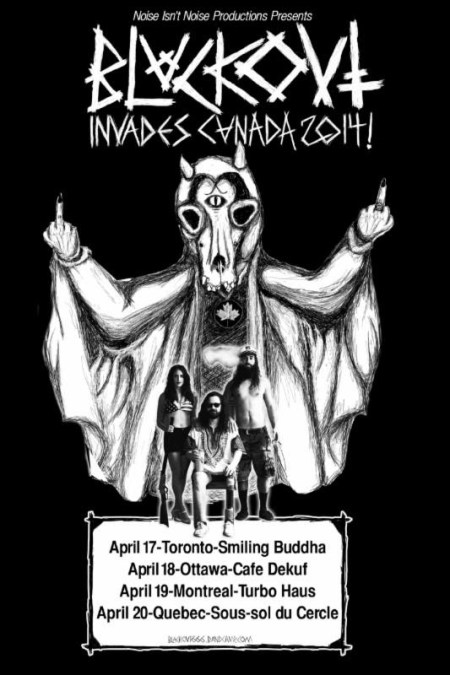 Blackout - Invades Canada - 2014 Tour - promo flyer