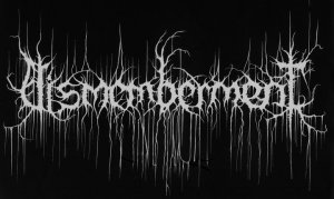 Dismemberment - band logo - B&W - 2014