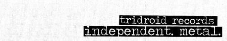 Tridroid Records - Large Logo - B&W - #04007