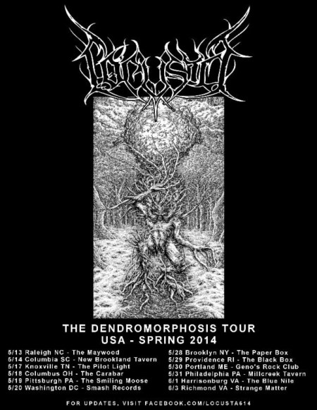 Locusta - tour flyer - May - June - 2014 - #01200