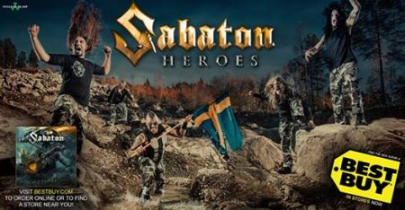 Sabaton - Heroes - Best Buy - promo banner - May 2014