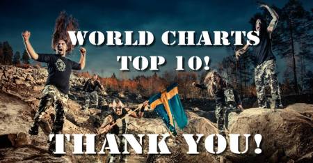 Sabaton - World Charts - Top 10 - Heroes banner - 2014