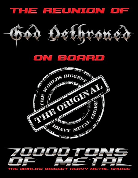 God Dethroned - 70000Tons Of Metal - 2015 - promo flyer