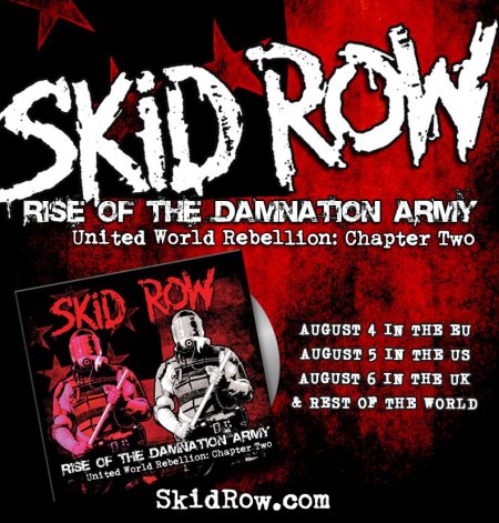 Skid Row - Rise Of The Damnation Army - promo flyer - 2014