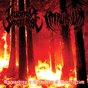 Throne Sacrilege - Imperium - split - cover promo pic - EP - 2014