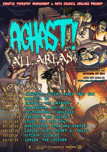 Aghast! - All Areas - promo tour flyer - October 2014