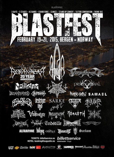 Blastfest - Bergen - Norway - Feb 2015 - promo festival flyer