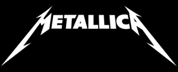 Metallica - Classic Band Logo - White on Black - #777493