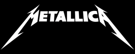 Metallica - Classic Band Logo - White on Black - #777493