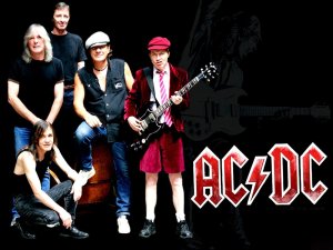 ACDC - promo band pic - band logo - #1976SZ