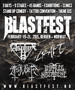 Blastfest - Norway - Feb - 2015 - small festival flyer promo