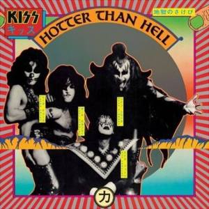 KISS - Hotter Than Hell - promo album cover pic - 1974 - #74K