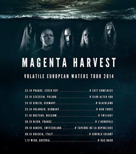 Magenta Harvest - European Tour - promo flyer - 2014