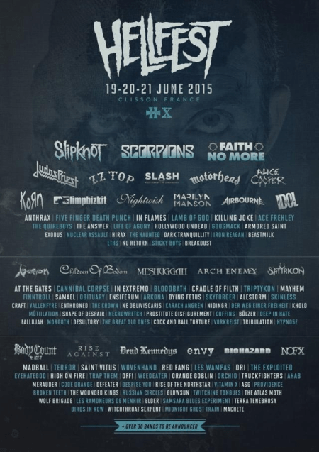 Hellfest - June - 2015 - promo flyer - #0001