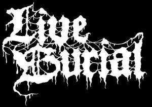 Live Burial - band logo - B&W - large - 2013