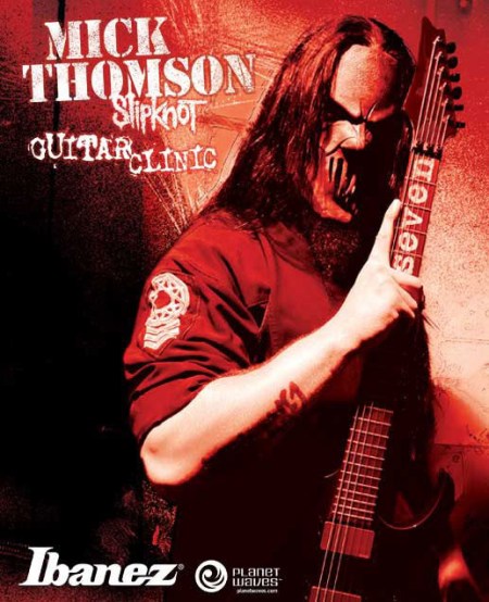 Mick Thomson - Slipknot - Ibanez guitar clinic - promo flyer - #7