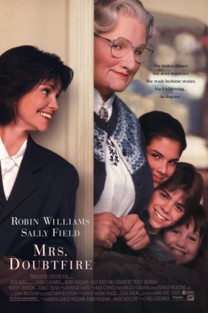 Mrs. Doubtfire - Robin Williams - promo movie poster pic - #1991RW