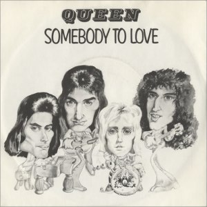 Queen - Somebody To Love - promo single sleeve pic - #1976FM