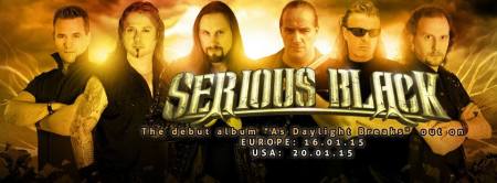 Serious Black - As Daylight Breaks - promo album banner pic