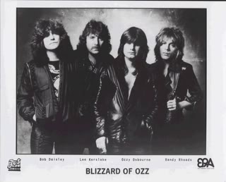 Blizzard Of Oz - promo band card - circa 1980 - Ozzy Osbourne