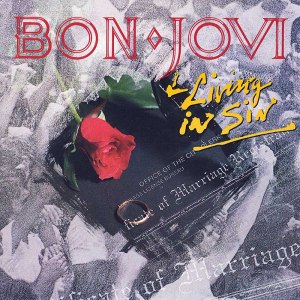 Bon Jovi - Living In Sin - 45rpm promo cover sleeve - #1989BJ