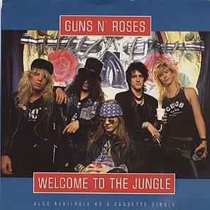 Guns N Roses - Welcome To The Jungle - promo 45rpm single cover sleeve - #1988AR