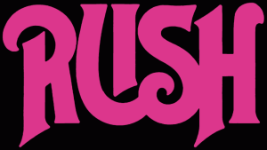 RUSH - classic band logo - magenta - #2014GLNPAL