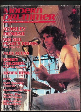 Aynsley Dunbar - Modern Drummer - promo magazine cover - #330AD