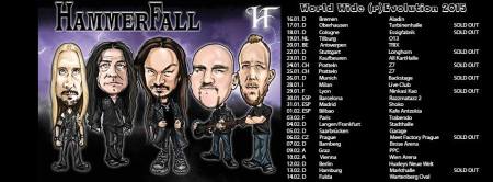 Hammerfall - promo tour flyer - winter - 2015 - #H1MO1
