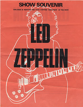 Led Zeppelin - Tour Program - promo photo - UK - Nov 1972 - 73