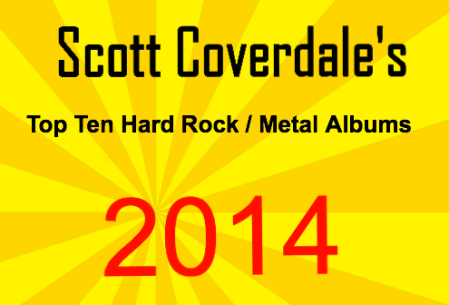 Scott Coverdales - 2014 Top Ten Hard Rock - Metal Albums - Metal Odyssey Banner Box - #01MO