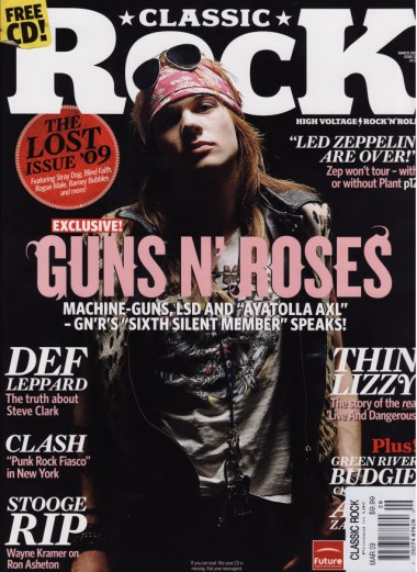 Axl Rose - Classic Rock Magazine - cover promo pic - #0206MO