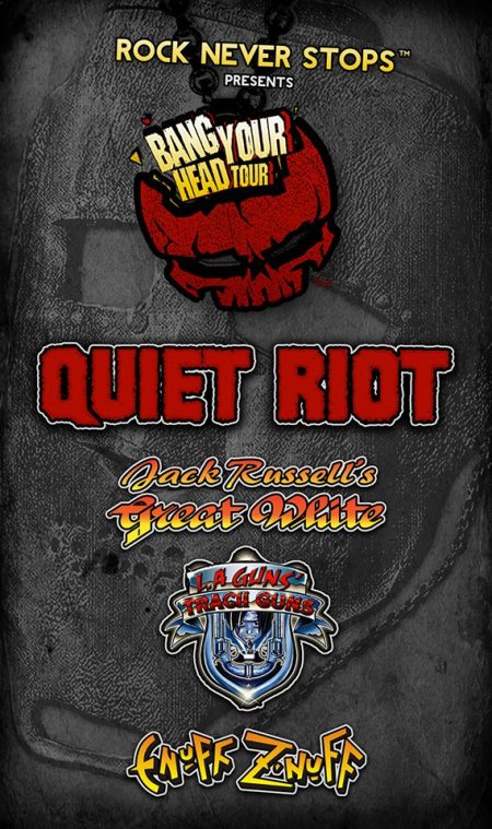 Bang Your Head Tour - Quiet Riot - Summer Tour 2015 - promo flyer pic - #33QRMO
