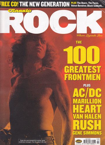 Bon Scott - Classic Rock Magazine - promo cover - UK - July 2004 - #33BSMO