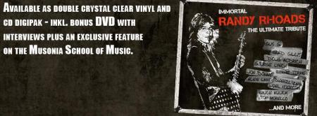 Immortal Randy Rhoads - The Ultimate Tribute - promo album banner - #2015RRMOL