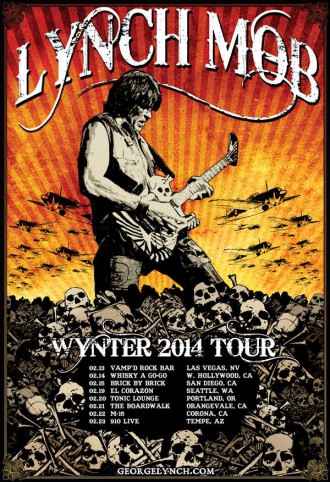 Lynch Mob - Winter Tour 2014 - promo tour flyer - #2014LMMO3377