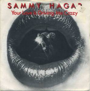 Sammy Hagar - Your Love Is Driving Me Crazy - 45rpm cover sleeve - #1993MOSHTLB