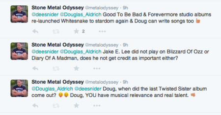 Stone - Metal Odyssey - twitter responses to Dee Snider - Doug Aldrich - February - 2015 - #77JA
