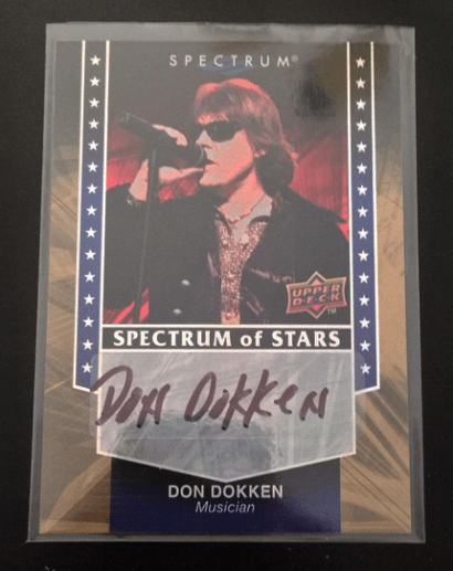Don Dokken - 2008 - Upper Deck Spectrum Of Stars - Autographed Trading Card - #0803DDMO