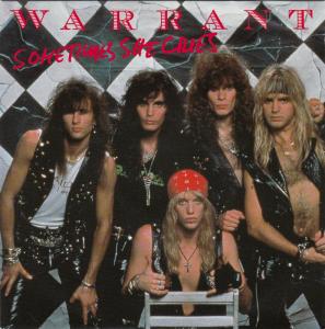 Warrant - Sometimes She Cries - promo 45rpm  cover sleeve - 1990 - #90WMO0303