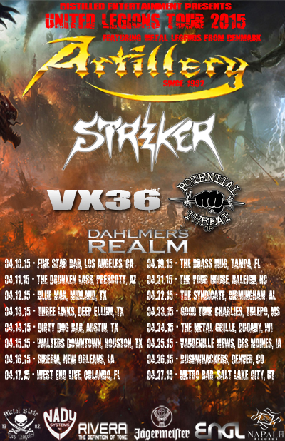 Artillery - 2015 - Tour Promo Flyer - #040815AMO37