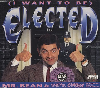 Bruce Dickinson - Rowan Atkinson - Mr Bean - Elected single cover pic - #880077MO